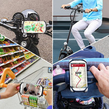 Load image into Gallery viewer, Bicycle Mobile Phone Mount 360 Rotating Silicone Bicycle Phone Holder
