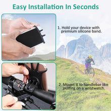 Load image into Gallery viewer, Bicycle Mobile Phone Mount 360 Rotating Silicone Bicycle Phone Holder
